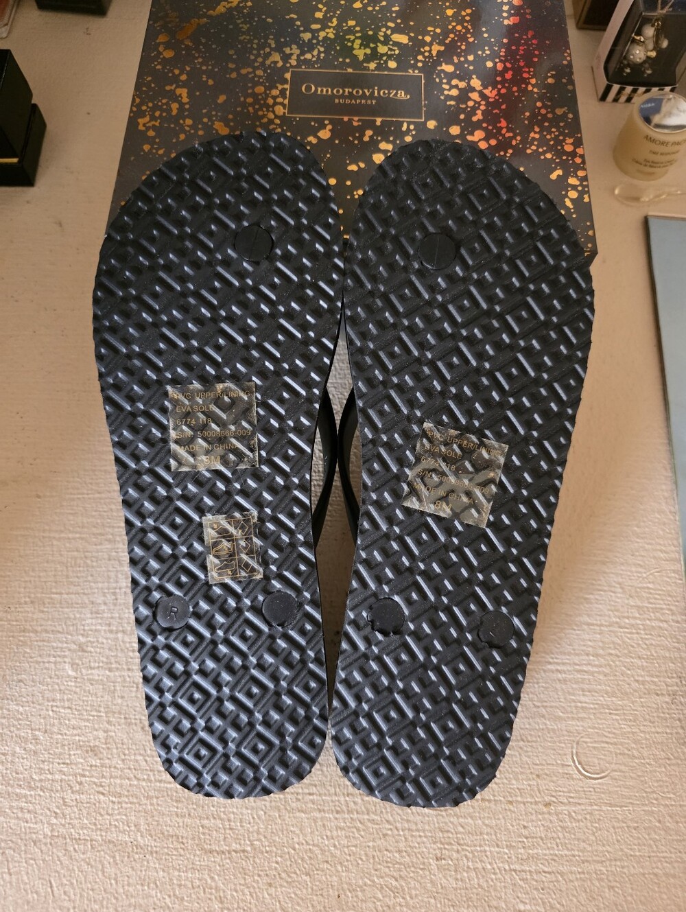Tory Burch Flip Flops 8 M Discontinued Design - Picture 6 of 7